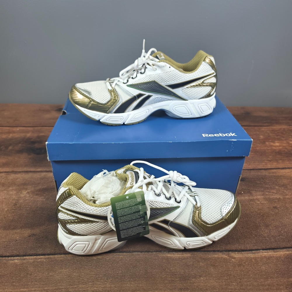 Reebok Premier Verona KFS II Running Shoes Mens 12 White Gold New 1-J03307